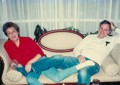 Donna with husband, John Asher